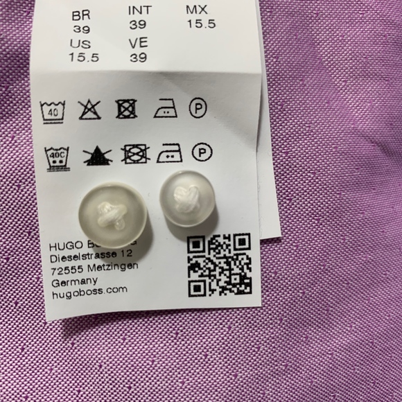 Hugo Boss Isko Dotted Dress Shirt NWOT - Picture 7 of 7